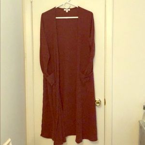 Lularoe Sarah Red/Rust Heathered